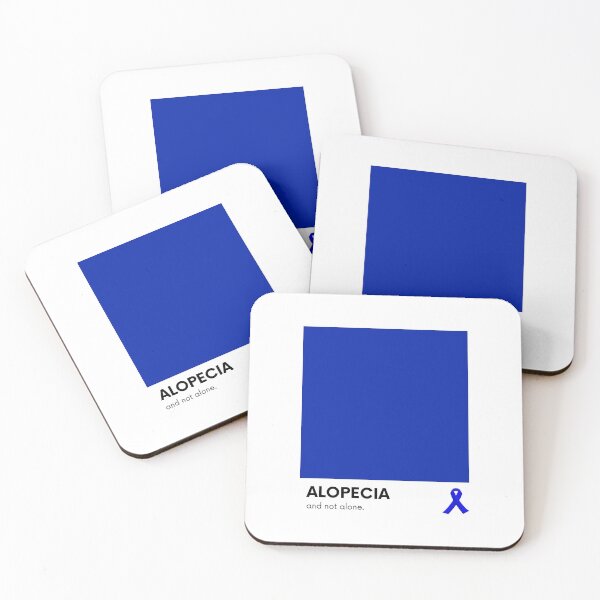 Item preview, Alopecia and Not Alone - Blue Ribbon Alopecia Awareness Month designed and sold by Winning Alopecia.