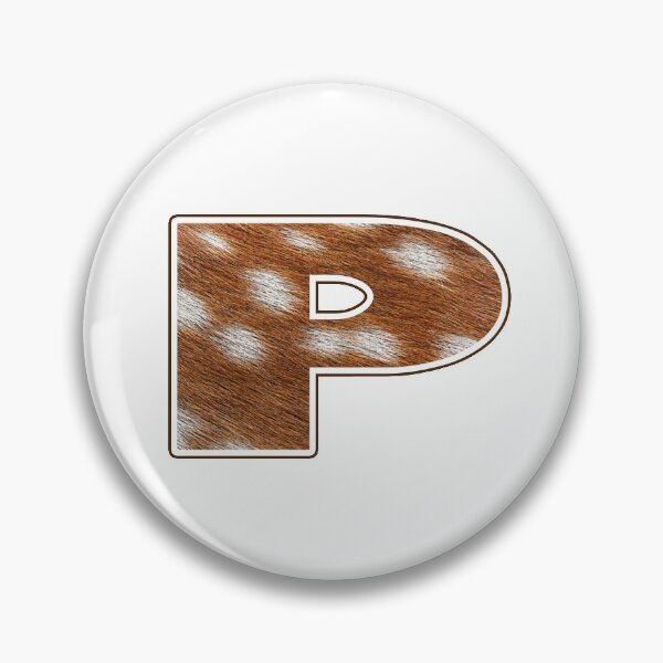 Item preview, Deer Fur Texture Letter P designed and sold by MoonsmileProd.