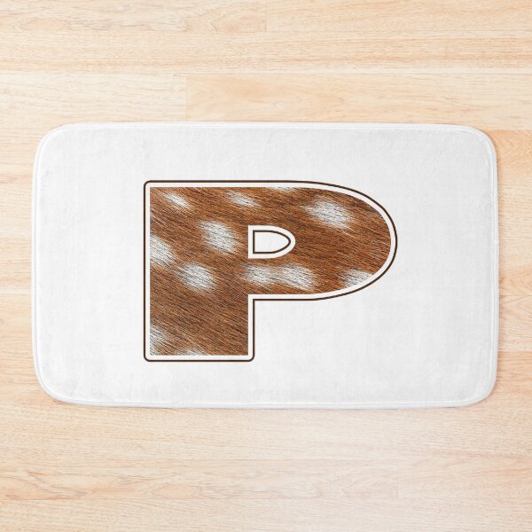 Item preview, Deer Fur Texture Letter P designed and sold by MoonsmileProd.