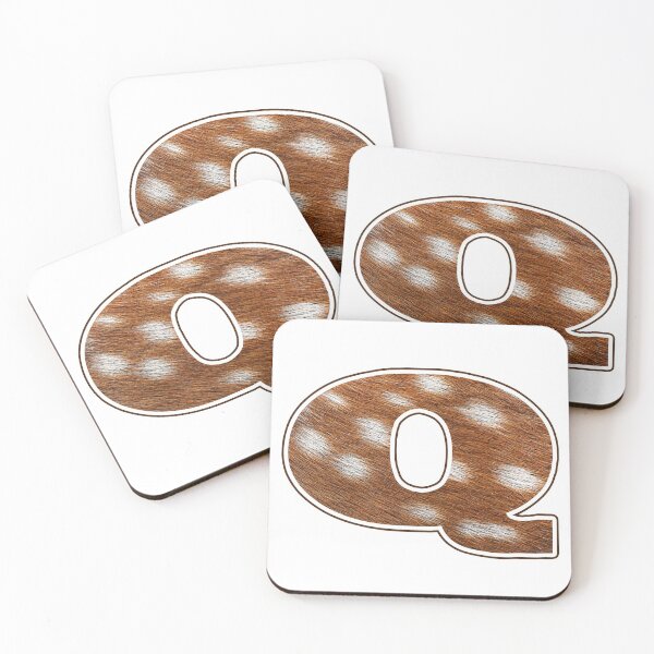Item preview, Deer Fur Texture Letter Q designed and sold by MoonsmileProd.