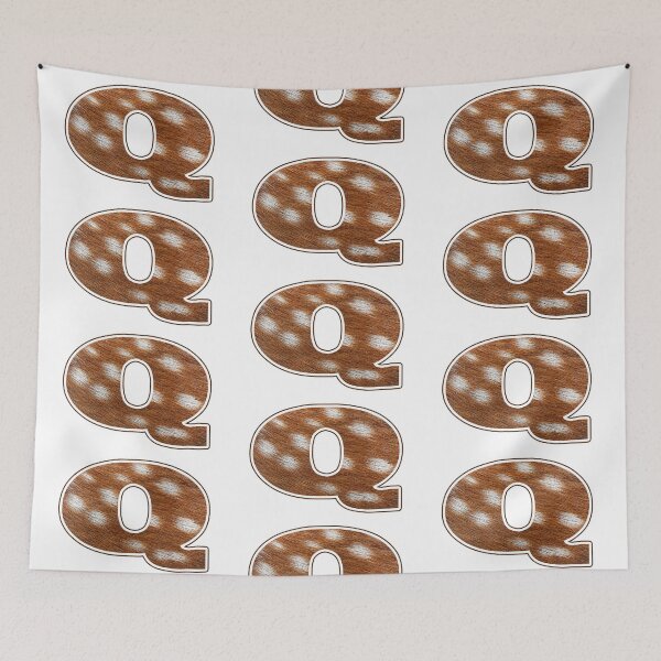 Item preview, Deer Fur Texture Letter Q designed and sold by MoonsmileProd.