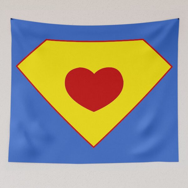 Item preview, Superhero Heart Comic Book Shield Logo designed and sold by Leeloks.
