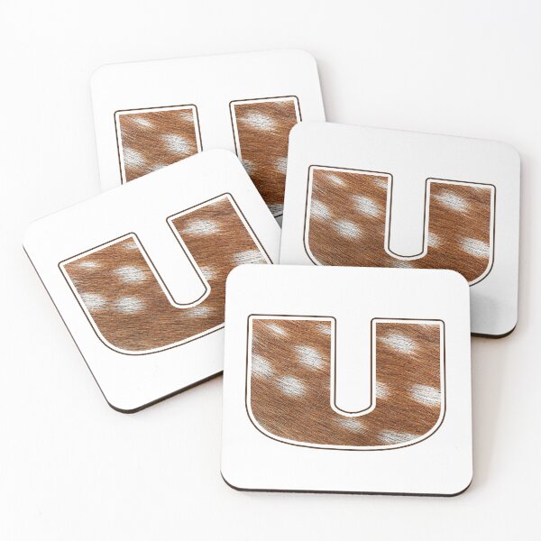Item preview, Deer Fur Texture Letter U designed and sold by MoonsmileProd.