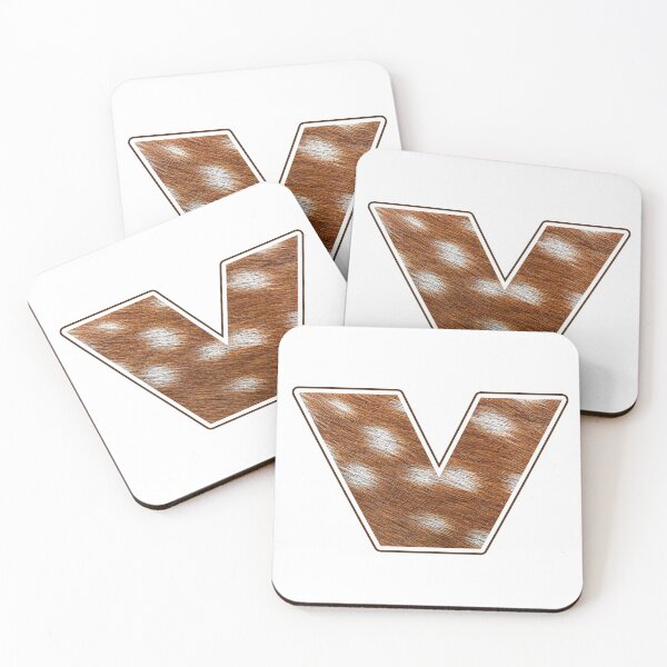Item preview, Deer Fur Texture Letter V designed and sold by MoonsmileProd.