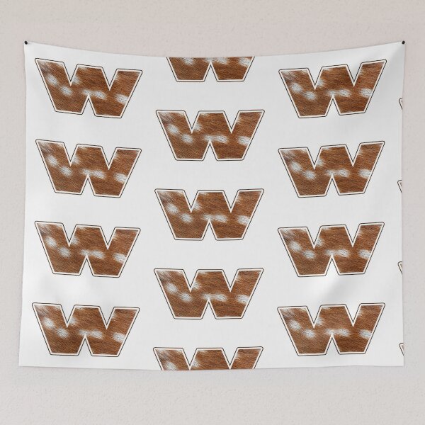 Item preview, Deer Fur Texture Letter W designed and sold by MoonsmileProd.