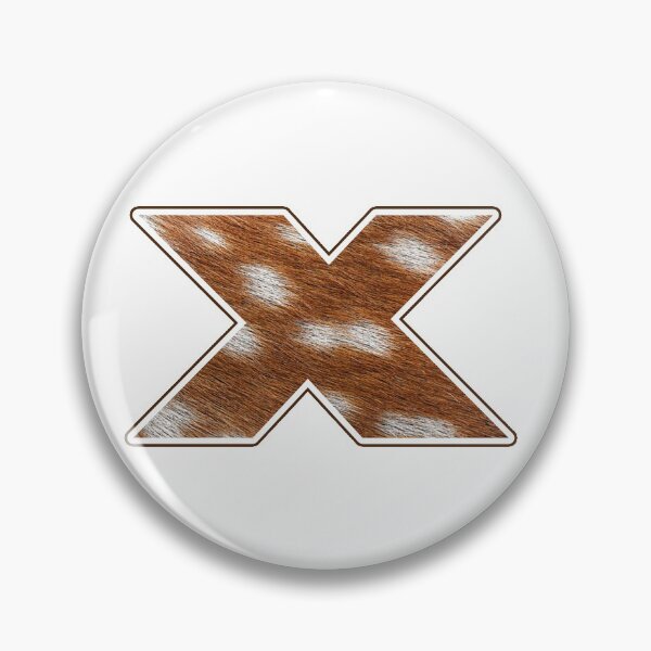 Item preview, Deer Fur Texture Letter X designed and sold by MoonsmileProd.