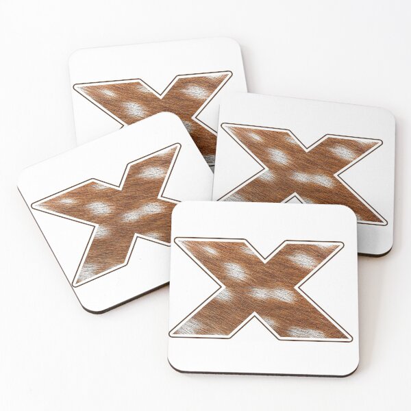 Item preview, Deer Fur Texture Letter X designed and sold by MoonsmileProd.