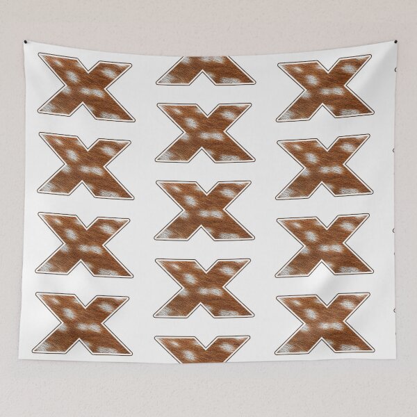 Item preview, Deer Fur Texture Letter X designed and sold by MoonsmileProd.