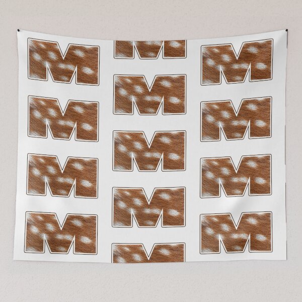 Item preview, Deer Fur Texture Letter M designed and sold by MoonsmileProd.