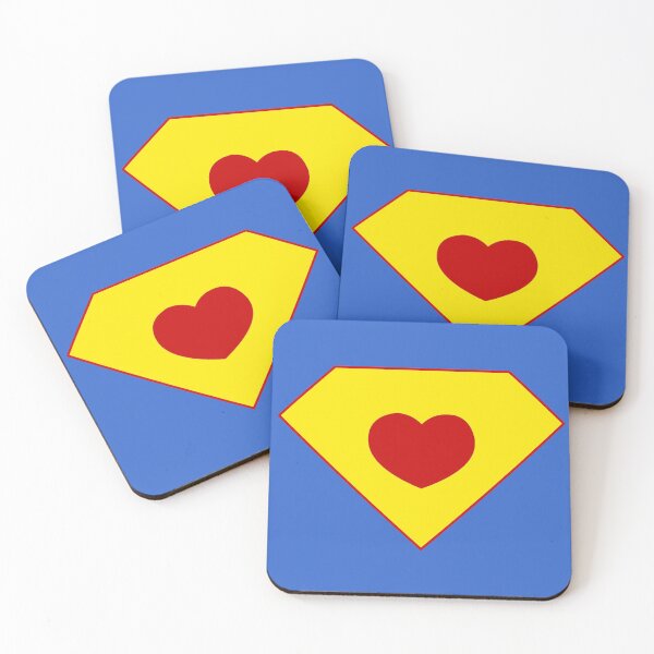 Item preview, Superhero Heart Comic Book Shield Logo designed and sold by Leeloks.