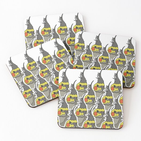 Item preview, Grey Pearl Cockatiel Pattern designed and sold by AdoraBirdArt.
