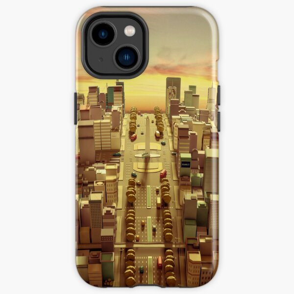 Modelo 3D City de Argentina Funda resistente para iPhone