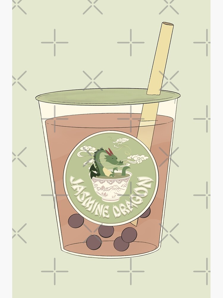 Disover Avatar Jasmine Dragon Boba Milk Tea Premium Matte Vertical Poster