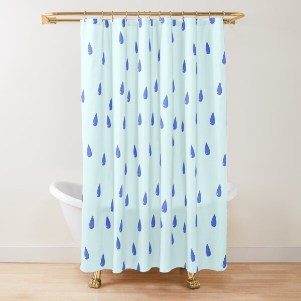 Raindrops, Waterdrops Shower Curtain