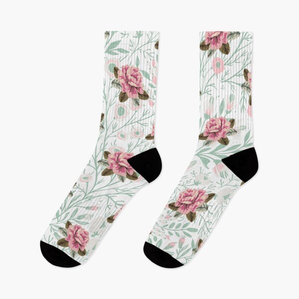 Artikelvorschau, Hübsche rosa Pfingstrose // Floral Seamless Repetition Art entworfen und verkauft von Aishwarya Singh.