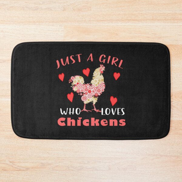 Item preview, Just A Girl Who Loves Chickens, Floral Farmer Girl Gifts T-Shirt  designed and sold by bestdesigns2020.