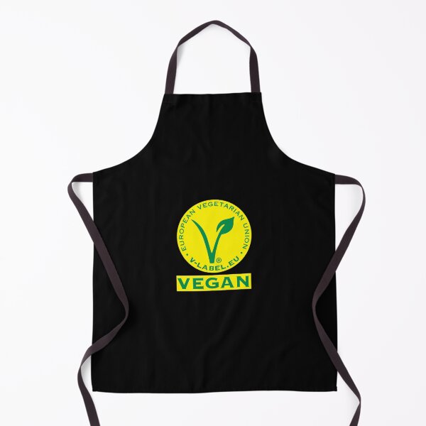 European VEGAN Label V-Label.eu Apron