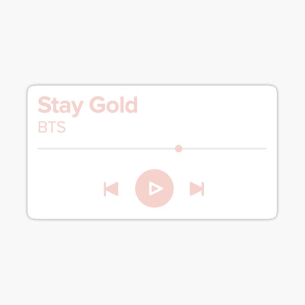 Bts Stay Gold Stickers Redbubble