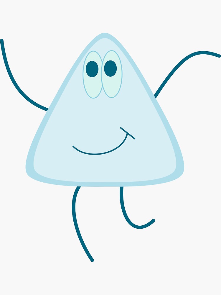 "dancing triangle" Sticker by Reyrandomstuff Redbubble