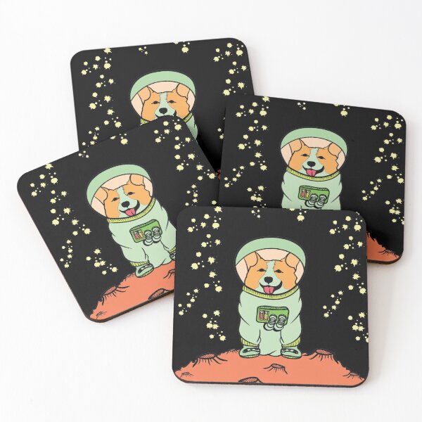 Item preview, Corgi Dog Astronaut Mars And Stars designed and sold by Grinover.