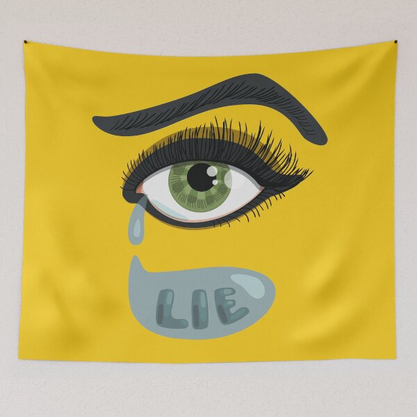 Item preview, Green Lying Eye Crying In Tears designed and sold by Boriana Giormova.