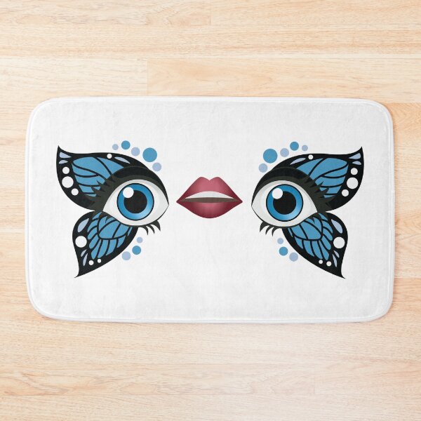 Item preview, Eye Mouth Eye Emoji with Blue Butterfly make up designed and sold by yselle.