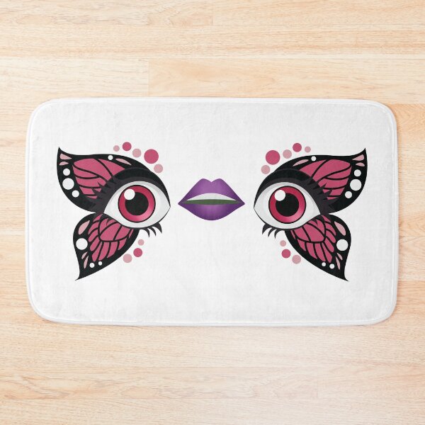 Item preview, Eye Mouth Eye Emoji with Pink Butterfly make up designed and sold by yselle.