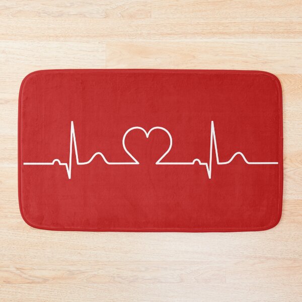 Item preview, Heartbeat line with heart in the middle. Normal electrocardiogram, EKG, ECG. Pulse rate. designed and sold by TashaVector.