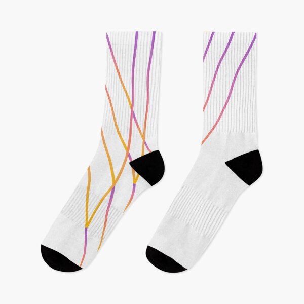 Item preview, Orange pink triangle linear abstract geo designed and sold by Carolina Salazar.