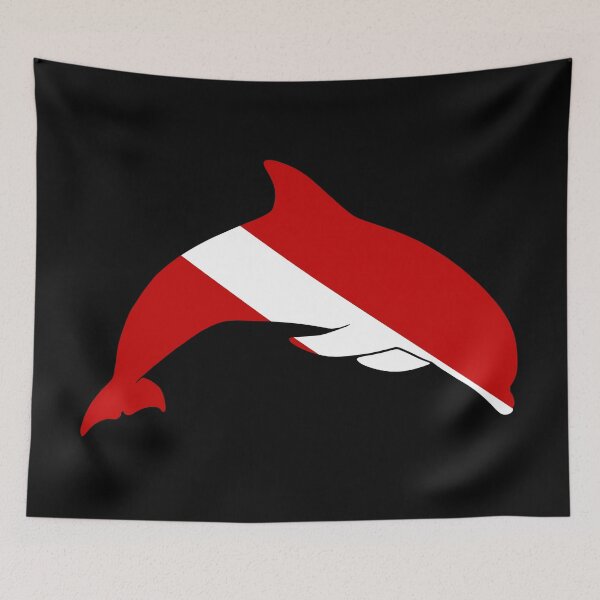 Item preview, Diver Down Dolphin designed and sold by Caden Darling Designs.