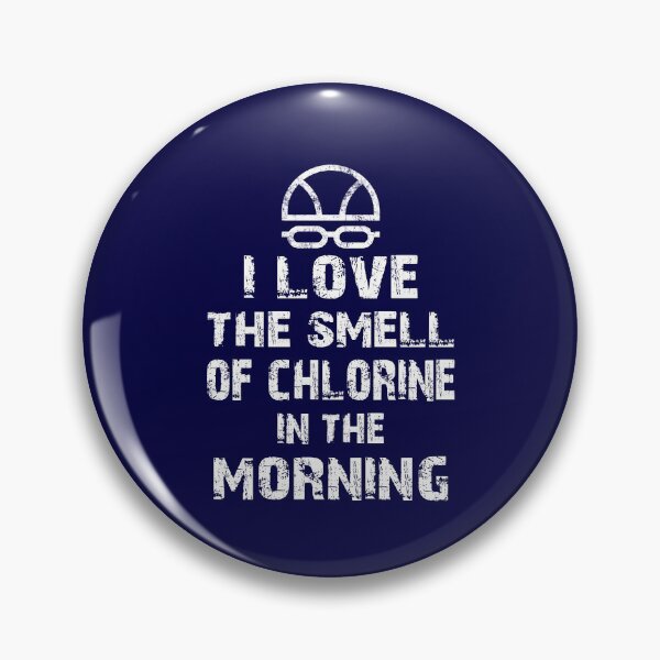 Item preview, Swimmer Swimming Swim Coach Smell Of Chlorine Distressed Typography Design designed and sold by niftee.