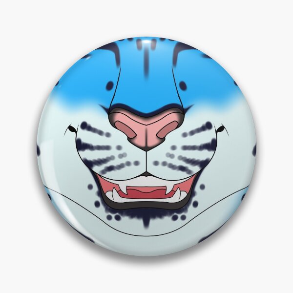 Item preview, Blue Snow Leopard Face designed and sold by KeishaMaKainn.