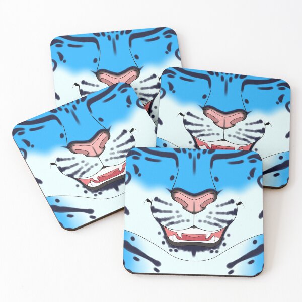 Item preview, Blue Snow Leopard Face designed and sold by KeishaMaKainn.