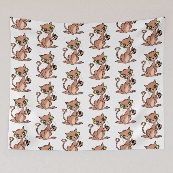 Item preview, Animal ( cat ) : playing a cell phone  designed and sold by Shirley cute art .