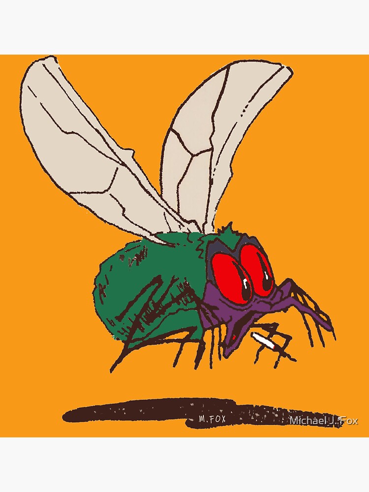 "Fly on the Wall" Sticker by mfoxdevils Redbubble