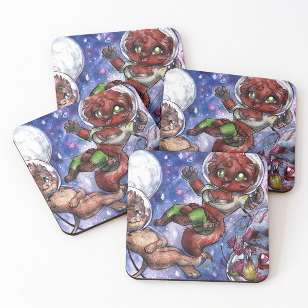 Item preview, Chibi furries - Floating in space designed and sold by Furiarossa.