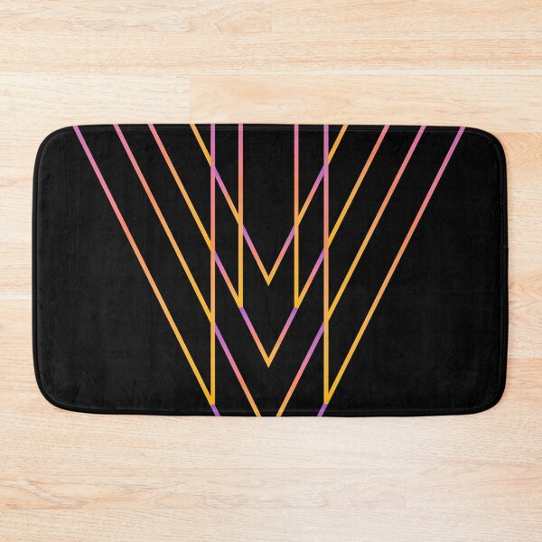 Item preview, Orange pink triangle modern abstract geometric designed and sold by Carolina Salazar.