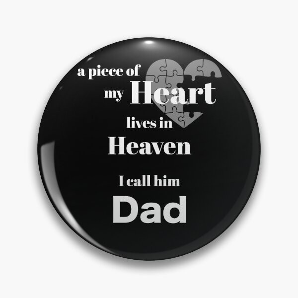 Item preview, A piece of my heart is in Heaven - I call him Dad designed and sold by Magic-Moon.
