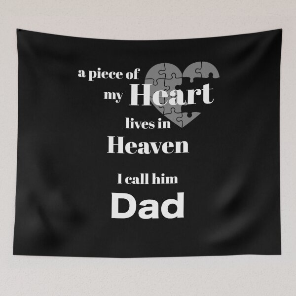 Item preview, A piece of my heart is in Heaven - I call him Dad designed and sold by Magic-Moon.