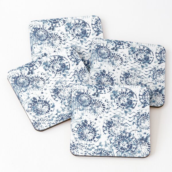 Item preview, Indigo ocean wave shibori designed and sold by kittyvdheuvel.