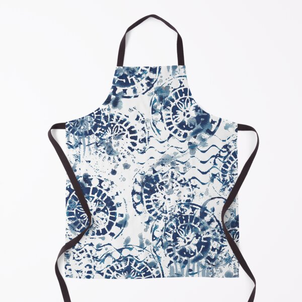 Item preview, Indigo ocean wave shibori designed and sold by kittyvdheuvel.