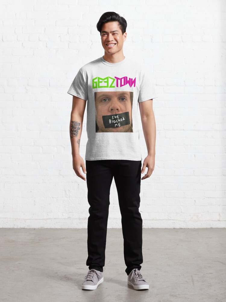Alternate view of She Blocked Me Classic T-Shirt