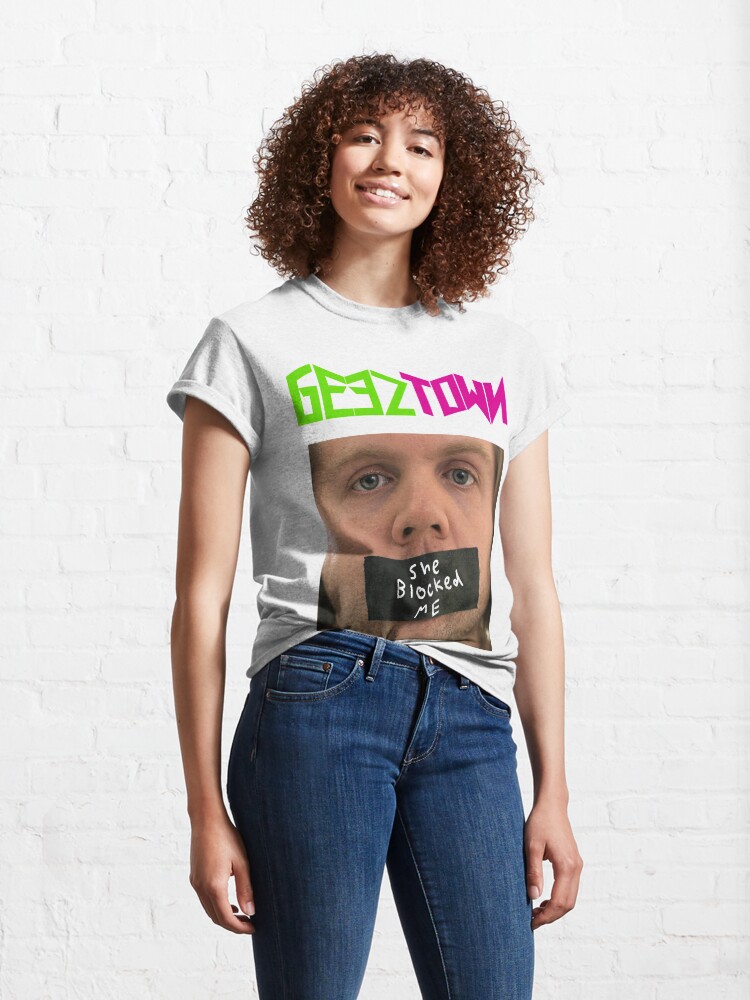 Alternate view of She Blocked Me Classic T-Shirt