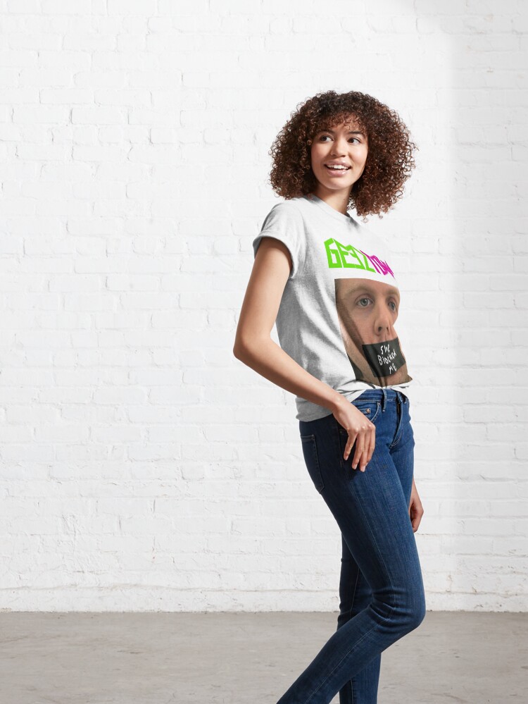 Alternate view of She Blocked Me Classic T-Shirt