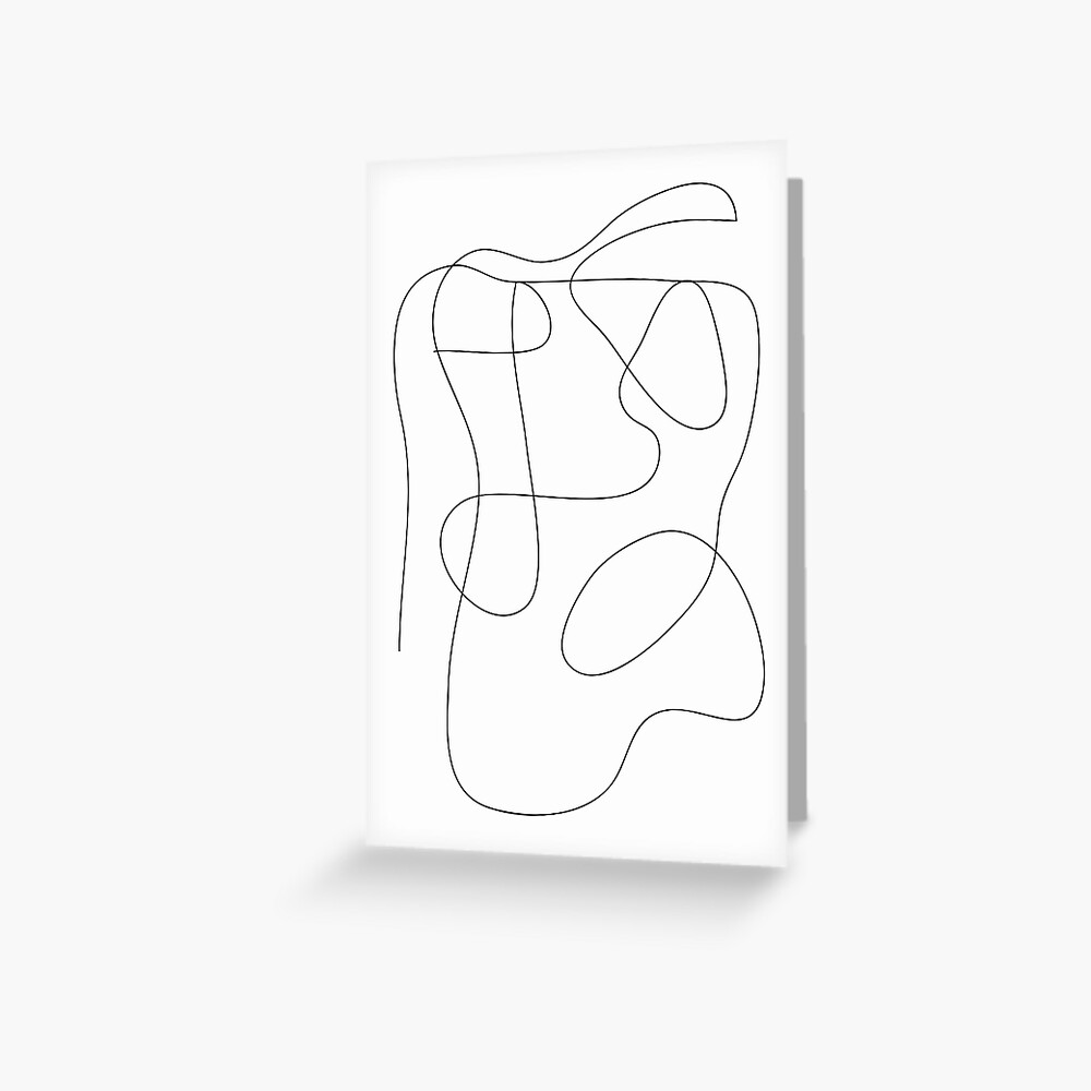"Line art print, One line art, One line drawing, Abstract wall art