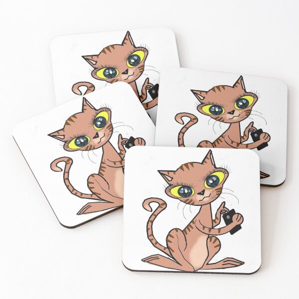 Item preview, Animal ( cat ) : playing a cell phone  designed and sold by Shirley cute art .
