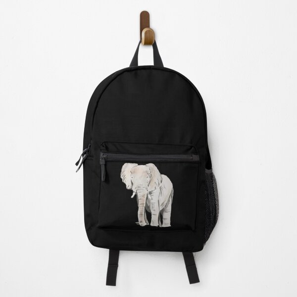 Item preview, Watercolour elephant with black background designed and sold by Artthensleep.