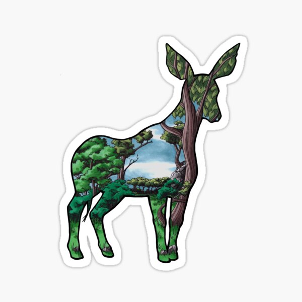 #saveourplanet for biodiversity - Okapi Sticker