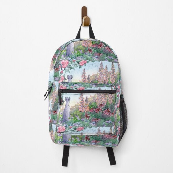Item preview, Greyhound dog sitting in a flower garden designed and sold by SusanAlisonArt.