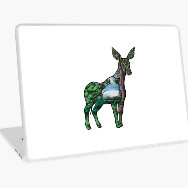 #saveourplanet for biodiversity - Okapi Laptop Skin